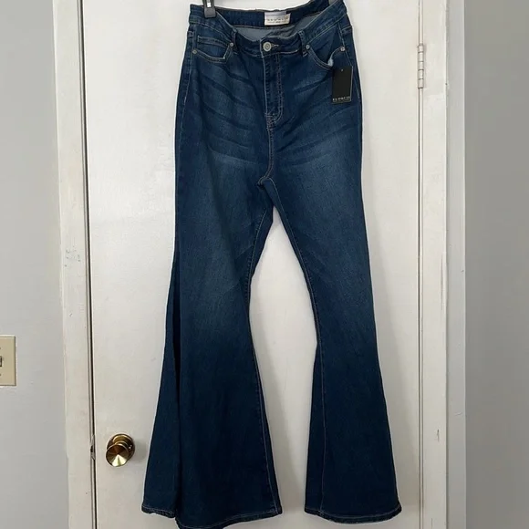 ELOQUII Stretch Flare Denim Jean Sz.14 - Picture 6 of 6